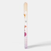 Stay Groovy Pink Purple Retro Phone Case (Rückseite / Links)