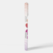 Stay Groovy Pink Purple Retro Phone Case (Rückseite / Rechts)