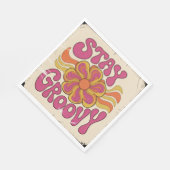 Stay Groovy Serviette (Ecke)