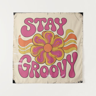 Stay Groovy Wandteppich