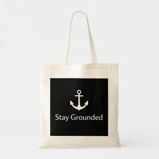 Stay Grounded - Earthy Nature Mindfulness Quote De Tragetasche (Vorne)