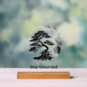Stay Grounded Estilo Minimalista en Tinta Negra Acrylschild (Neutral)
