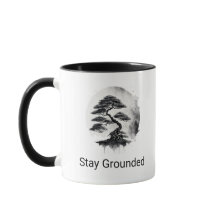 Stay Grounded Estilo minimalista en tinta
