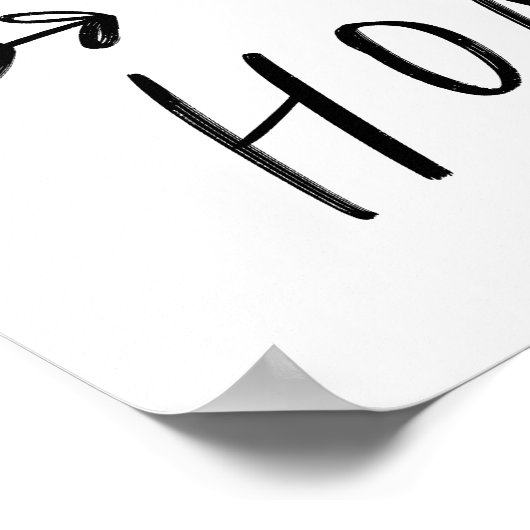 Stay Home | Hand Drawn Font Poster (Ecke)