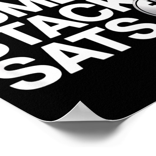 Stay Humble Stack Sats  Poster (Ecke)