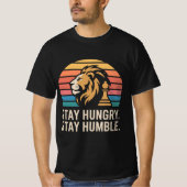 Stay Hungry Lion Vintage T-Shirt (Vorderseite)