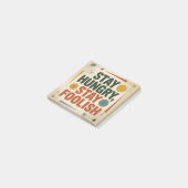 Stay Hungry, Stay Foolish Post-it Klebezettel (angewinkelt)