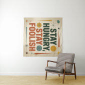 Stay Hungry, Stay Foolish Wandteppich (Beispiel (Horizontal))