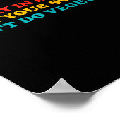 Stay In Drugs Eat Your School Don't Do Vegetable A Poster (Ecke)