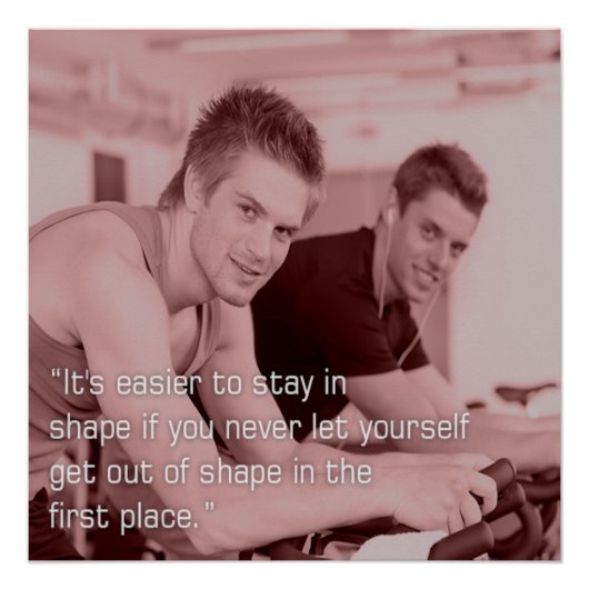 Stay in Shape Motivational Fitness Poster (Vorderseite)