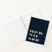 Stay In Your Magic Minimalist Notebook Notizblock (Innenseite)