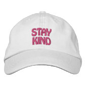 Stay Kind 2 Bestickte Baseballkappe (Vorderseite)