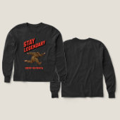 Stay Legendary, Keep Running Funny Bigfoot (Design Vorder- & Rückseite)