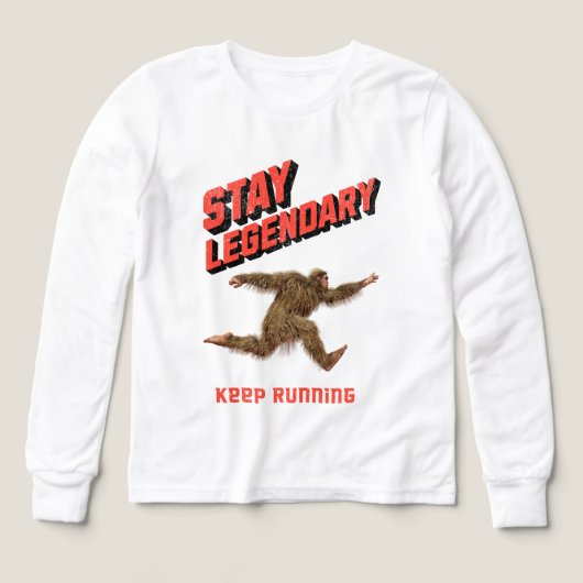 Stay Legendary, Keep Running Funny Bigfoot (Design Vorderseite)