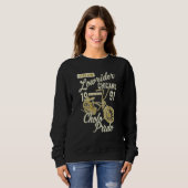 Stay Low Cholo Pride Chicano Lowrider Bicycle Retr Sweatshirt (Vorne ganz)