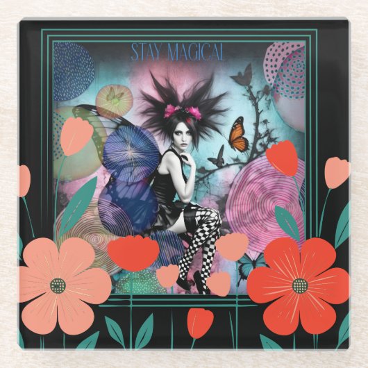 Stay Magical Glasuntersetzer (Vorderseite)