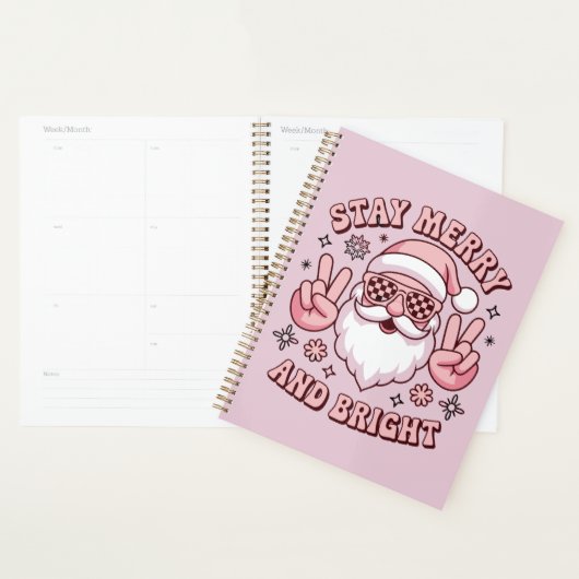 Stay Merry And Bright Christmas Ugly Xmas  Planer (Anzeige)