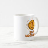 Stay Motivated Bitcoin Mug Kaffeetasse (VorderseiteRechts)
