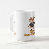 Stay Motivated Cow Mug Kaffeetasse (Vorderseite Links)