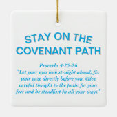 Stay on the Covenant Path Keramikornament (Rückseite)