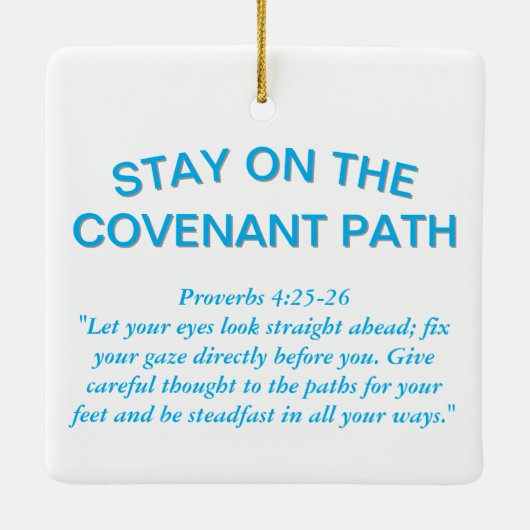 Stay on the Covenant Path Keramikornament (Rückseite)