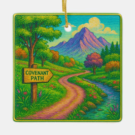 Stay on the Covenant Path Keramikornament