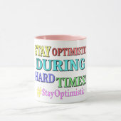 "STAY OPTIMISTIC" Cute Design. Buy Now Tasse (Zentrum)
