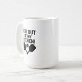 Stay Out of My Kitchen Premium Kaffeetasse (Vorderseite Links)