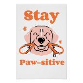 Stay Paw-sitive Poster (Vorderseite)