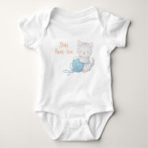 Stay Paws-itive Baby Bodysuit – Cute Kitten Nurser