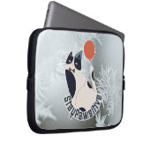 Stay Pawsitive Cat Illustration 10 Inch Laptop Tab Laptopschutzhülle (Vorne Rechts)