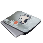 Stay Pawsitive Cat Illustration Modern Neoprene La Laptopschutzhülle (Vorne Knopf)