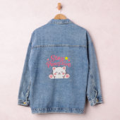 Stay Pawsitive – Cute Cat Motivational Quote Desig Jeansjacke (Hangar)
