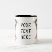 Stay Pawsitive – Quirky Pup Edition Zweifarbige Tasse (Mittel)