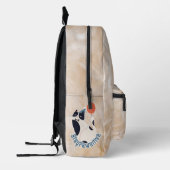 Stay Pawsitive Tuxedo Cat Birthday Party Backpack Bedruckter Rucksack (Links)