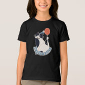 Stay Pawsitive Youth Tri-blend Tuxedo Cat Birthday Tri-Blend Shirt (Vorderseite)