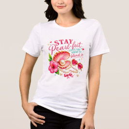 Stay Pearl-fect Damen Grafik Tri-Blend Shirt