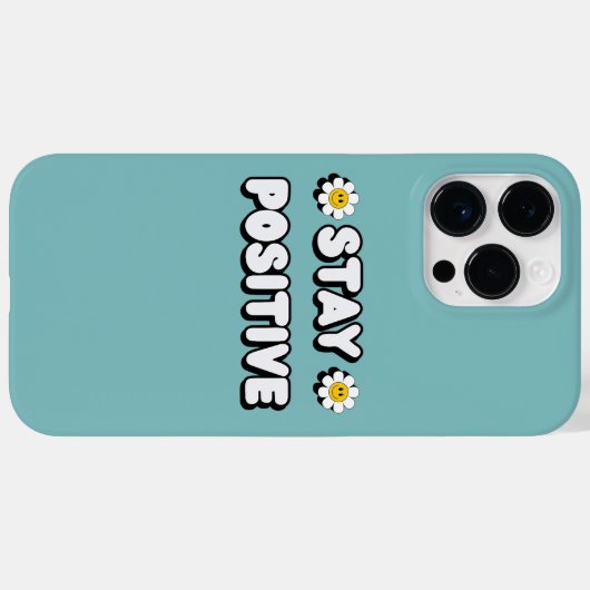 Stay Positive Case-Mate iPhone Hülle (Rückseite (Horizontal))
