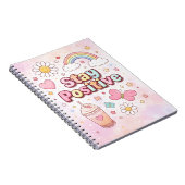 Stay Positive Cute Notebook –  Notizblock (Rechte Seite)