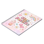 Stay Positive Cute Notebook –  Notizblock (Linke Seite)