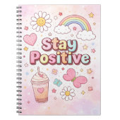 Stay Positive Cute Notebook –  Notizblock (Vorderseite)
