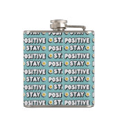 Stay Positive Flachmann (Rückseite)