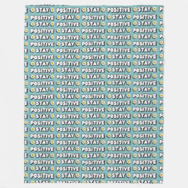 Stay Positive Fleecedecke