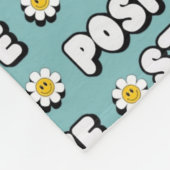 Stay Positive Fleecedecke (Ecke)