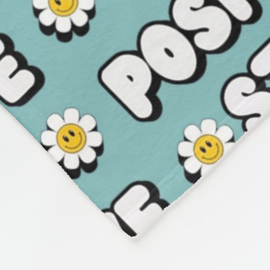 Stay Positive Fleecedecke (Ecke)