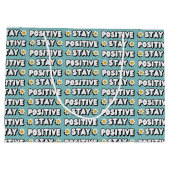 Stay Positive Große Geschenktüte (Rückseite)
