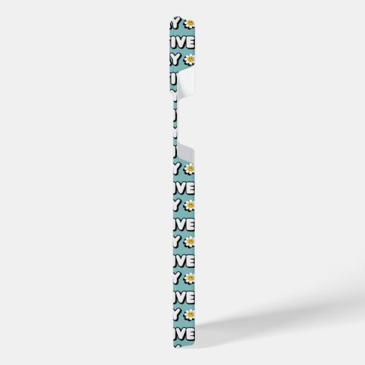 Stay Positive iPhone Hülle (Linke Seite)