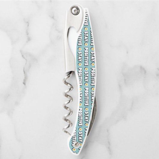 Stay Positive Kellnermesser (Vorderseite)