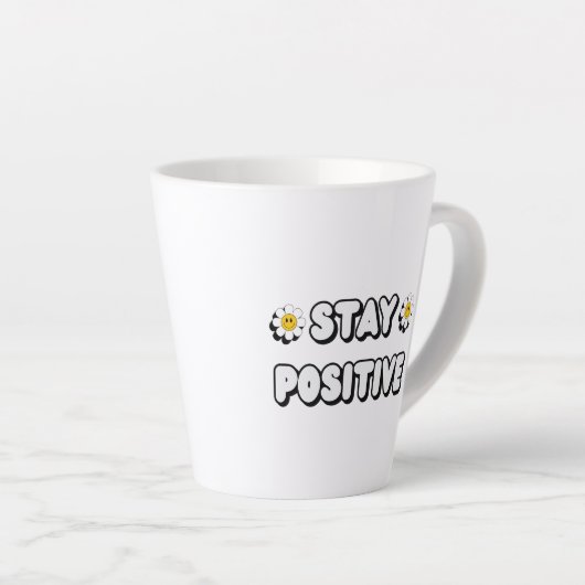 Stay Positive Milchtasse (Rechte Ecke)