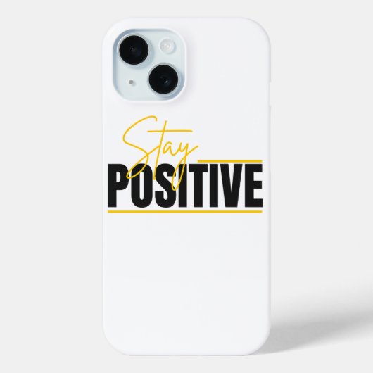 Stay Positive – Minimal Phone Case (Rückseite)